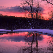 Схема вышивки «Сумеречное озеро»