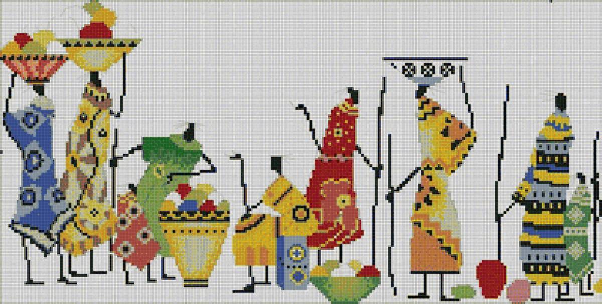 Африканский базар_часть 2 - этнос, базар, африка - предпросмотр