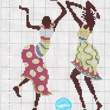 Схема вышивки «Африканский танец»