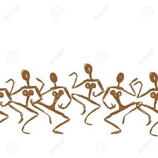 Схема вышивки «Этнические танцы»