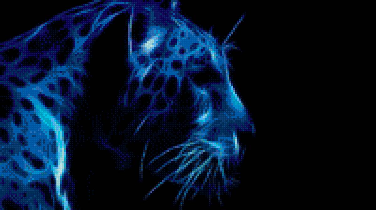 леопард - животные, природа, неон - предпросмотр