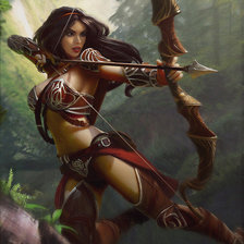 Схема вышивки «Лучница»