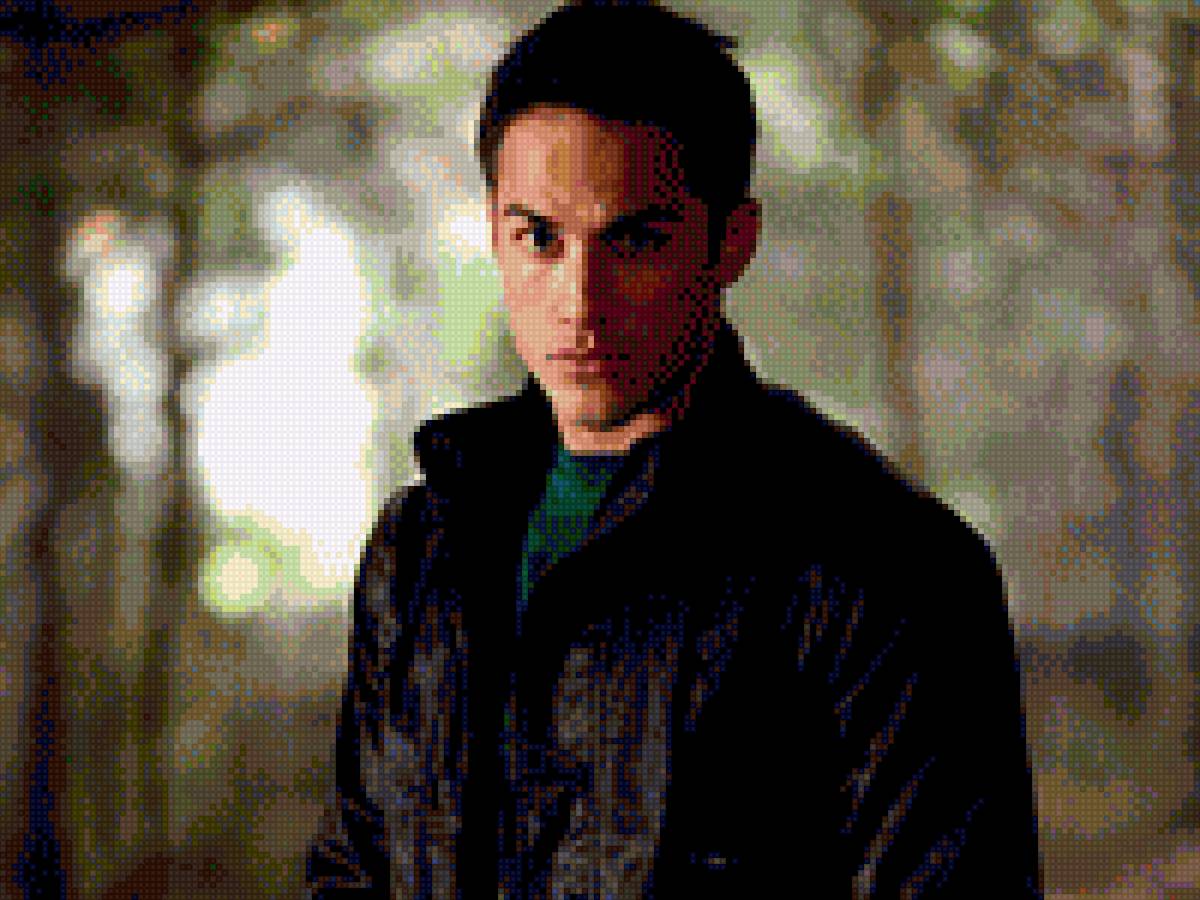 Тайлер Локвуд(Дневники Вампира) Актер Майкл Тревино - тайлер локвуд, вышивка, крестик, майкл тревино, дневники вампира - предпросмотр