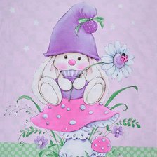 Схема вышивки «Зайка Ми гномик»