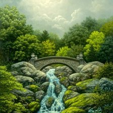 Схема вышивки «мост»