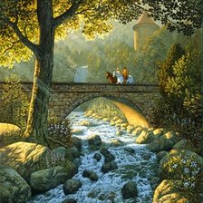 Схема вышивки «на мосту»