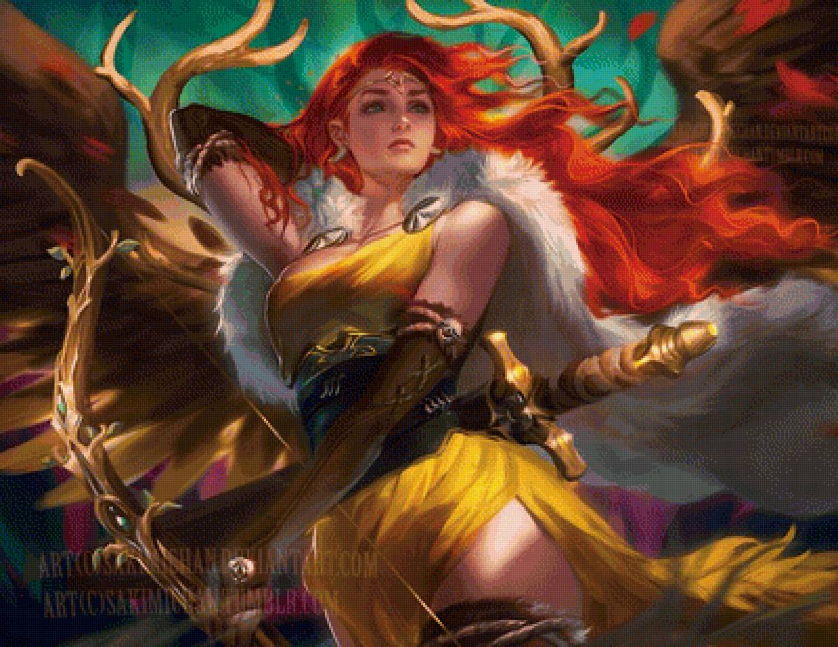 Воительница - сказки, иллюстрации, фэнтази - предпросмотр