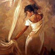 Схема вышивки «девушка»