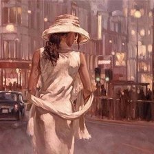 Схема вышивки «девушка»