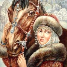 Схема вышивки «женский образ»