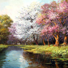 Схема вышивки «Весна»