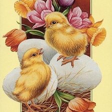 Схема вышивки «птички»