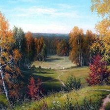 Схема вышивки «Родные просторы по картине В.Палачева»