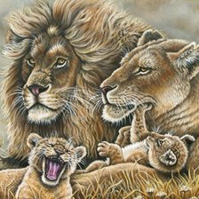 Схема вышивки «мир животных»