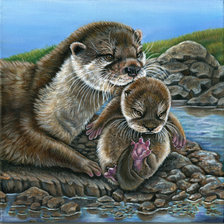 Схема вышивки «мир животных»