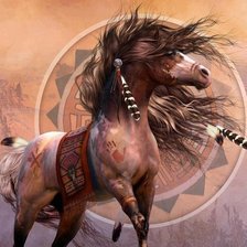 Схема вышивки «Лошадь»