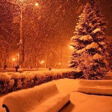 Схема вышивки «зима»