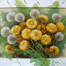 Схема вышивки «одуванчики»