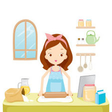 Схема вышивки «garota na cozinha»