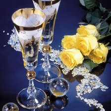 Схема вышивки «Бокалы»