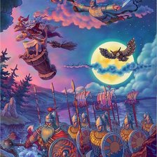 Схема вышивки «у лукоморья...»