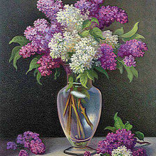 Схема вышивки «Сирень»