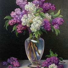 Схема вышивки «Сирень»