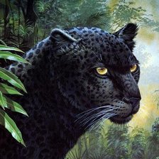 Схема вышивки «Пантера»