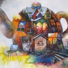 Схема вышивки «уютный домик»