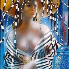 Схема вышивки «девушка»