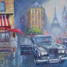 Схема вышивки «дождь»