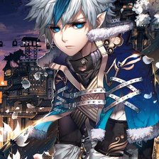 Схема вышивки «Парень»