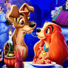 Схема вышивки «Леди и бродяга»