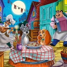 Схема вышивки «Леди и бродяга»