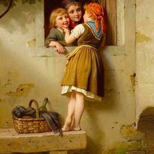 Схема вышивки «у окна»