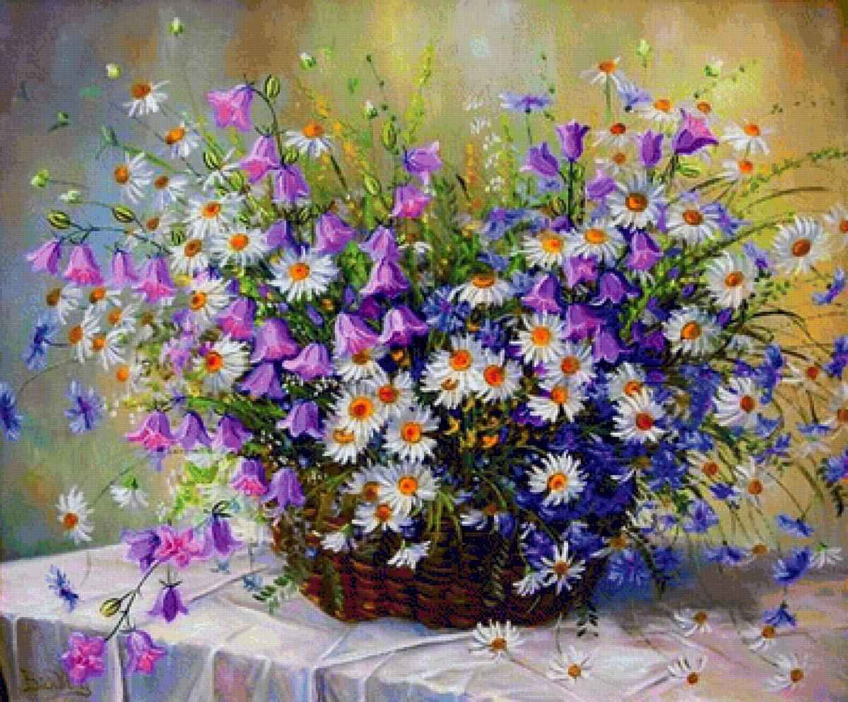 летний букет - природа, цветы, пейзаж - предпросмотр