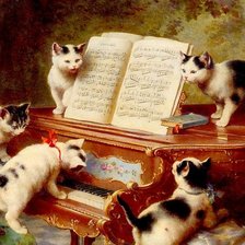 Схема вышивки «Котята»