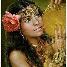 Схема вышивки «Цыганка»