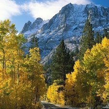 Схема вышивки «Осень в горах»