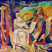 Схема вышивки «картина быта села»