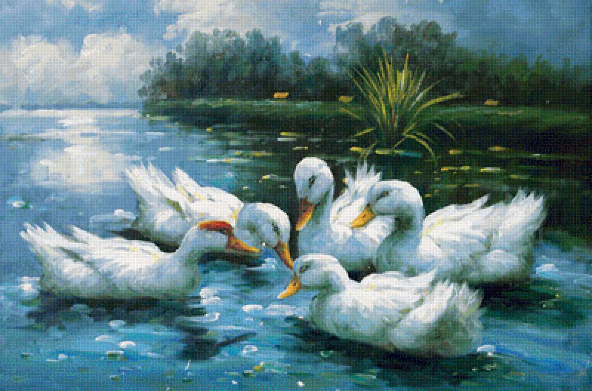 На пруду - пруд, утки - предпросмотр