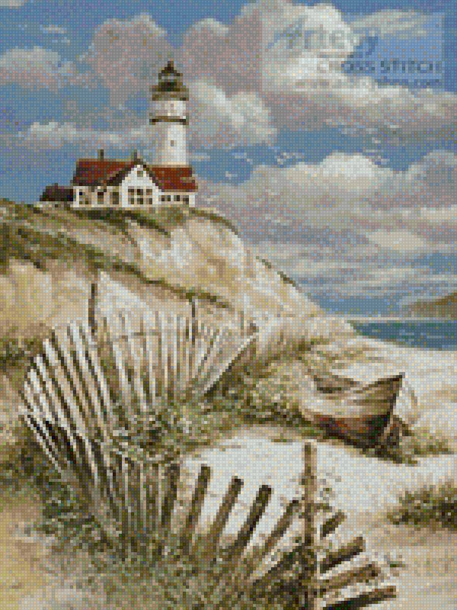 Маяк - пейзаж, море, маяк - предпросмотр