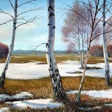 Схема вышивки «Весна в лесу»