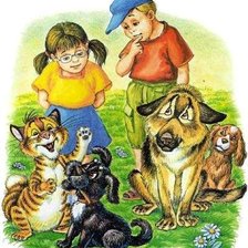 Схема вышивки «Тузик и Пузик»