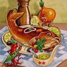 Схема вышивки «натюрморт для кухни»