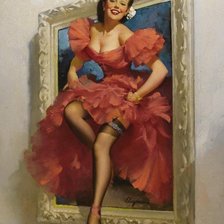 Схема вышивки «Девушка»