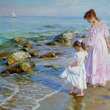 Схема вышивки «У моря»