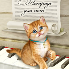 Схема вышивки «котенок»