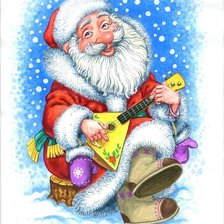 Схема вышивки «Дед Мороз»