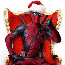 Схема вышивки «Дэдпул»